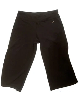Nike Fit Dry Womens Capri Activewear Pants Size Large 61% Cot 33% Poly 6% Spndx - Picture 1 of 2