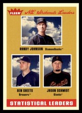 2005  Fleer Tradition #6 Randy Johnson / Ben Sheets / Jason Schmidt SL