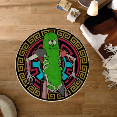 Rick and Mort Rug, Cool Rug, Rick and Morty Decoration, Movie Decoration - Image 1 of 4