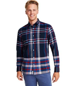 Tommy Hilfiger Mens Gradient Check Button Up Shirt, Multicoloured, XX-Large - Picture 1 of 2