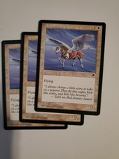 Single card 1997 Magic: The Gathering - Tempest Armored Pegasus Single
