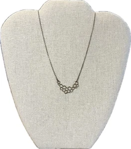 Baroni Gold Tone Geometric Honeycomb 18” Necklace - Picture 1 of 5
