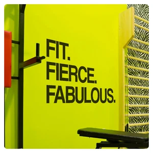 Fit Fierce Fabulous Motivational Gym Wall Decal Sticker Quote Home Decor - Picture 1 of 6