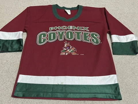 Phoenix Coyotes GTS Hockey Jersey Kids Boys Medium Vintage Cover