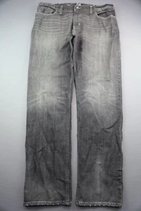 Pantalones de mezclilla para hombre Roebuck & Co premium ajustados gris recto negros talla 38x34 (meas 38x33) - Imagen 1 de 8