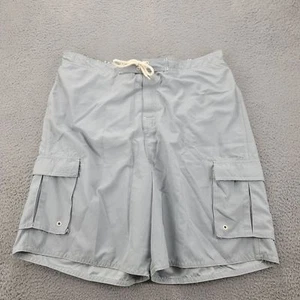Joe Boxer Shorts Mens XL Gray Lined Swim Shorts Floral Elastic Waist Surf Beach - Picture 1 of 11