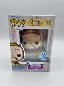 Funko Pop: La Bella y la Bestia - Cogsworth in Dish #1138 Funko Shop Exc - Nuevo en caja - Imagen 1 de 6