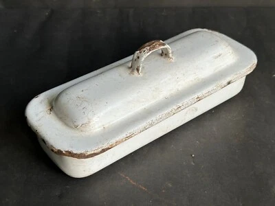 CAJA ESTERILIZADOR PORCELANA ESMALTE DENTAL QUIRÚRGICO VINTAGE KOCKUMS SUECIA Foto 1 de 4