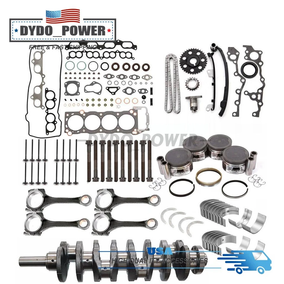 2RZFE Engine Rebuild Overhaul Kit - Crankshaft Rods for 95-04 Toyota Tacoma 2.4L - Image 1 of 1