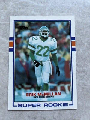 1989 Topps #223 Erik McMillan RC Rookie NFL New York Jets - Image 1 of 2