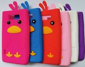 NEW 3D Fun Kids Chicken Bird Silicone Phone Case Cover LG Optimus L7 P700 / P705