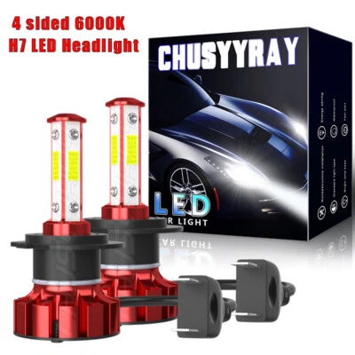 2x Kit de bombillas de faros LED H7 haz bajo para Mazda 3 2004 2005 2006 2007 2008 2009 Foto 1 de 4