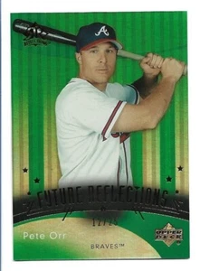 Pete Orr 2005 Upper Deck Reflections Green Future Reflections Rookie #263 #12/25 - Picture 1 of 2