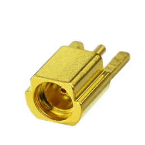MMCX Jack Female edge mount PCB RF Connector straight goldplated new - Picture 1 of 4