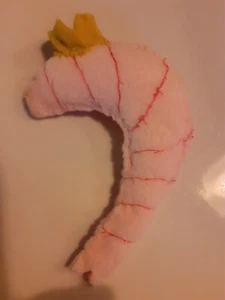 Handmade fleece catnip king prawn (cat toy) - Picture 1 of 2