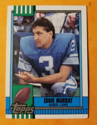 1990 Topps Football Card #354 Eddie Murray - Detroit Lions  - Image 1 of 2