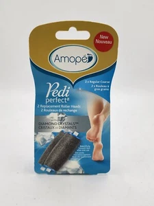 Amope Pedi Perfect 2 Roller Heads Diamond Crystals 1 Extra Coarse 1 Soft Touch - Picture 1 of 1