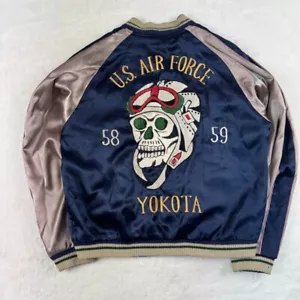 Chaqueta de bombardero de satén vintage de Japón Sukajan reversible sastre To... - Imagen 1 de 10