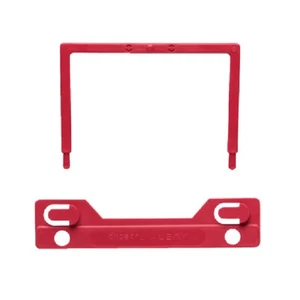 NEW 100x Avery Tubeclip U Piece Compressor Bar Only Red File Fastener - Picture 1 of 1