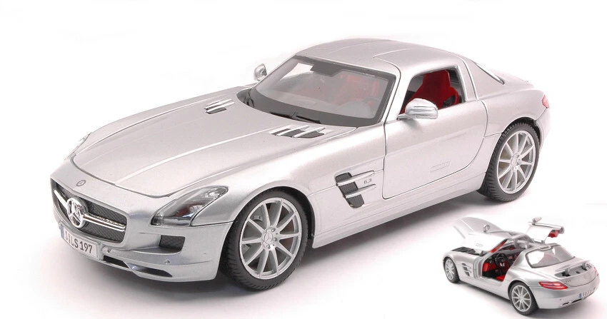 Modellino auto scala 1:18 Maisto MERCEDES SLS AMG diecast modellismo statico - Immagine 1 di 1