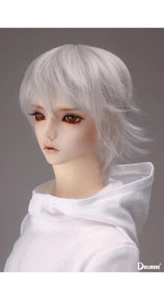 Dollmore 1/3 BJD SD size short cut wig (8-9)" SP Wind Cut (Gray) - Picture 1 of 5