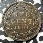 1891 Kanada duży cent #DS550 duża odmiana daty