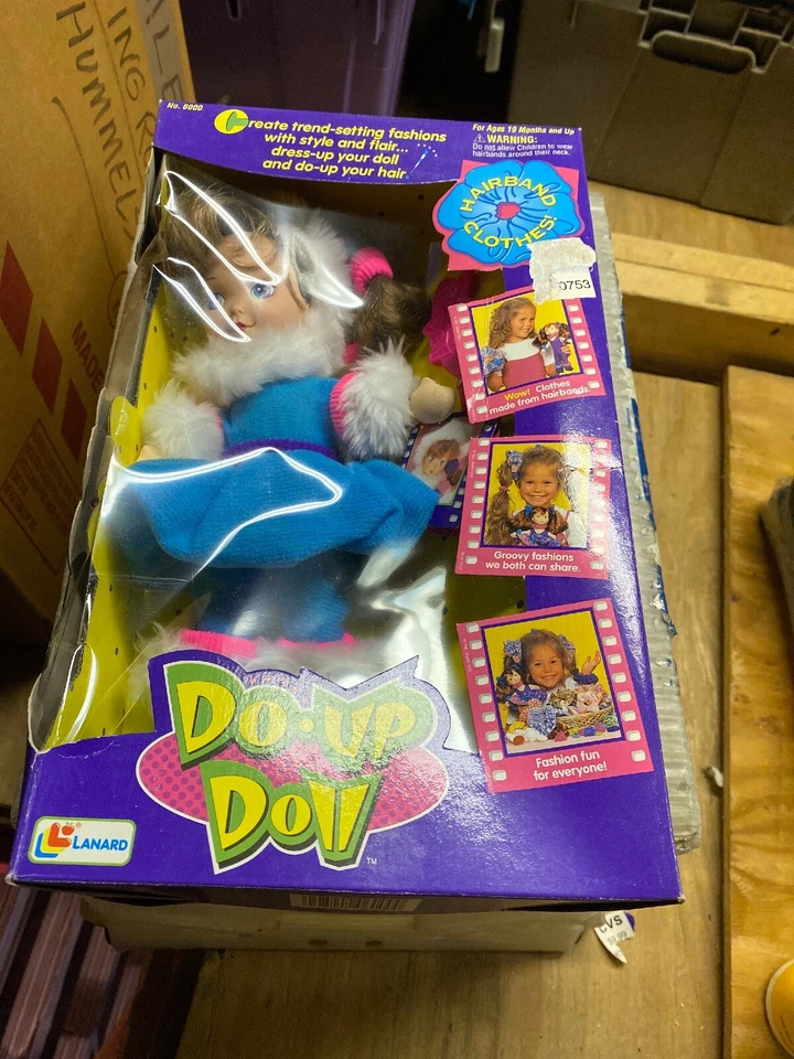 Do up Doll Hairband Clothes Vintage 1995 Lanard Toy Vintage 90s