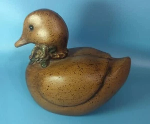 Vintage M. Lowe 1991 Wooden Duck Statue #3034-V - Picture 1 of 17