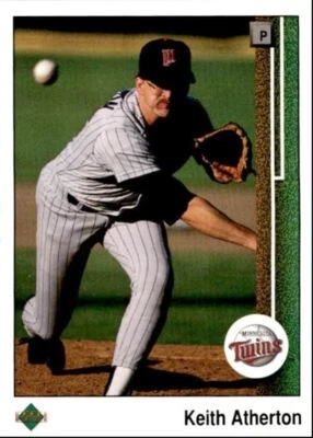 1989 Upper Deck Keith Atherton Minnesota Twins #599 - Image 1 of 2