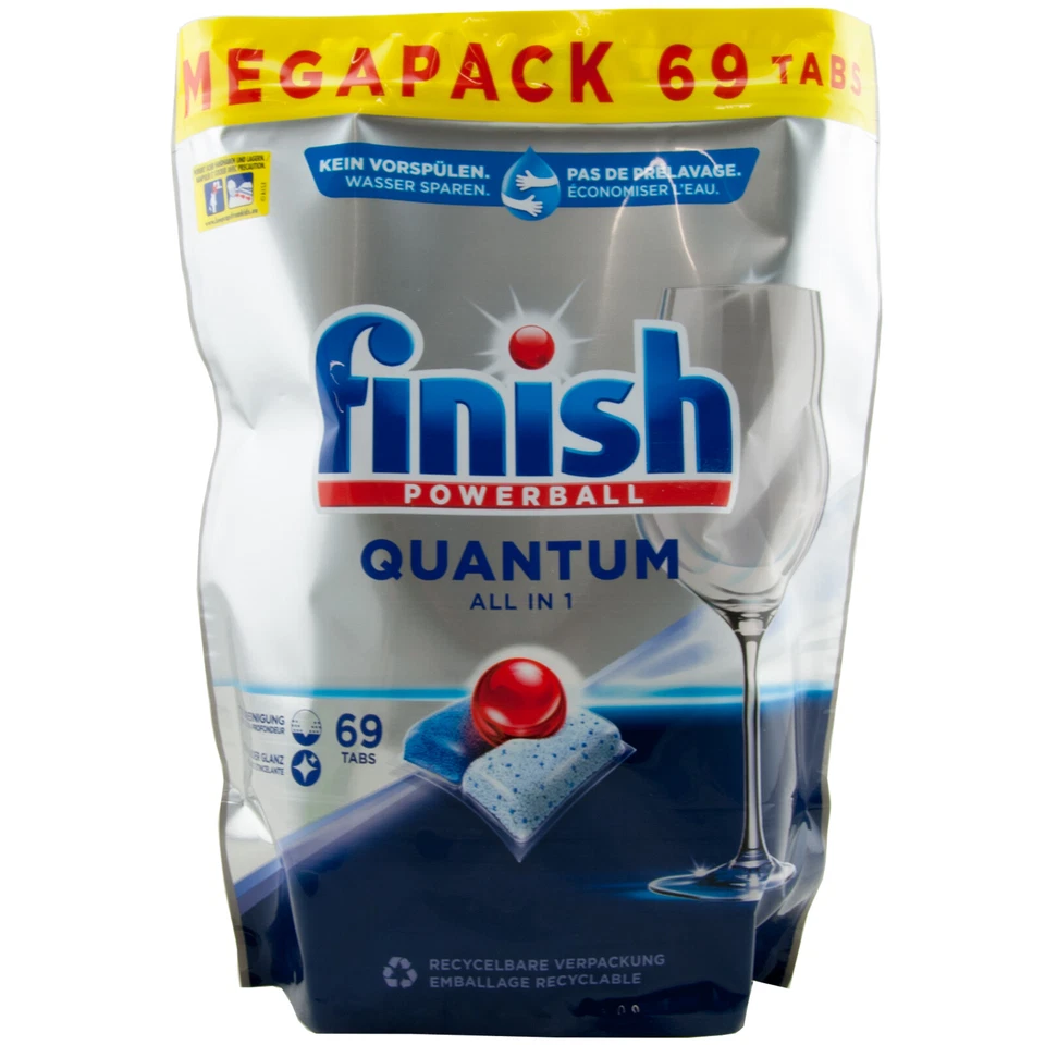 finish Quantum All In 1 Tabs 1 x 69 Tabs Geschirrspültabs Spülmaschine Powerball - Bild 1 von 1