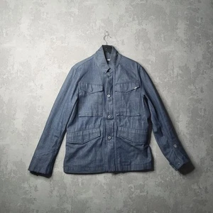 G-Star Raw Denim Jacket Vodan Worker Mens Large Blue  Chore Dark  - Picture 1 of 14