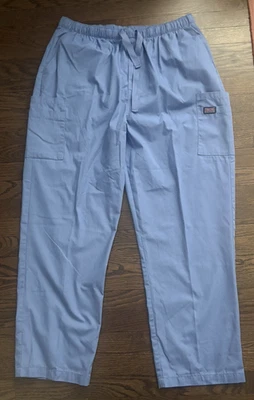 Pantalones Médicos Cherokee Workwear XL Lt Azul Cintura Elástica Cordón Cremallera Mosca Foto 1 de 4