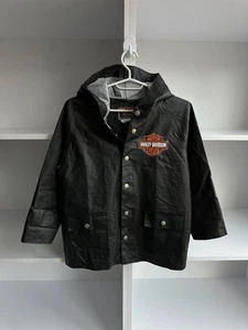 Vintage Harley-Davidson Kinder Regenmantel Motorrad Jacke Gr. 10 Y - Bild 1 von 9