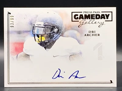 2014 Press Pass Gameday Gallery Dri Archer Gold Rookie Auto /99 - Kent State - Image 1 of 2