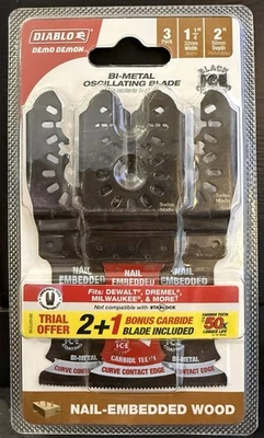 Diablo DOU125BW2PC Oscillating Wood Blade 1-1/4 Bi-Metal 2 + 1 Pack (3 Pack) - Image 1 of 2