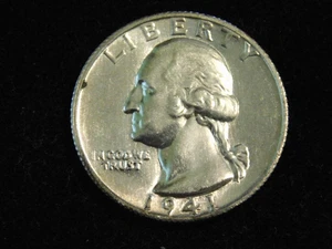 USA 1941-S WASHINGTON QUARTER BU - Bild 1 von 2