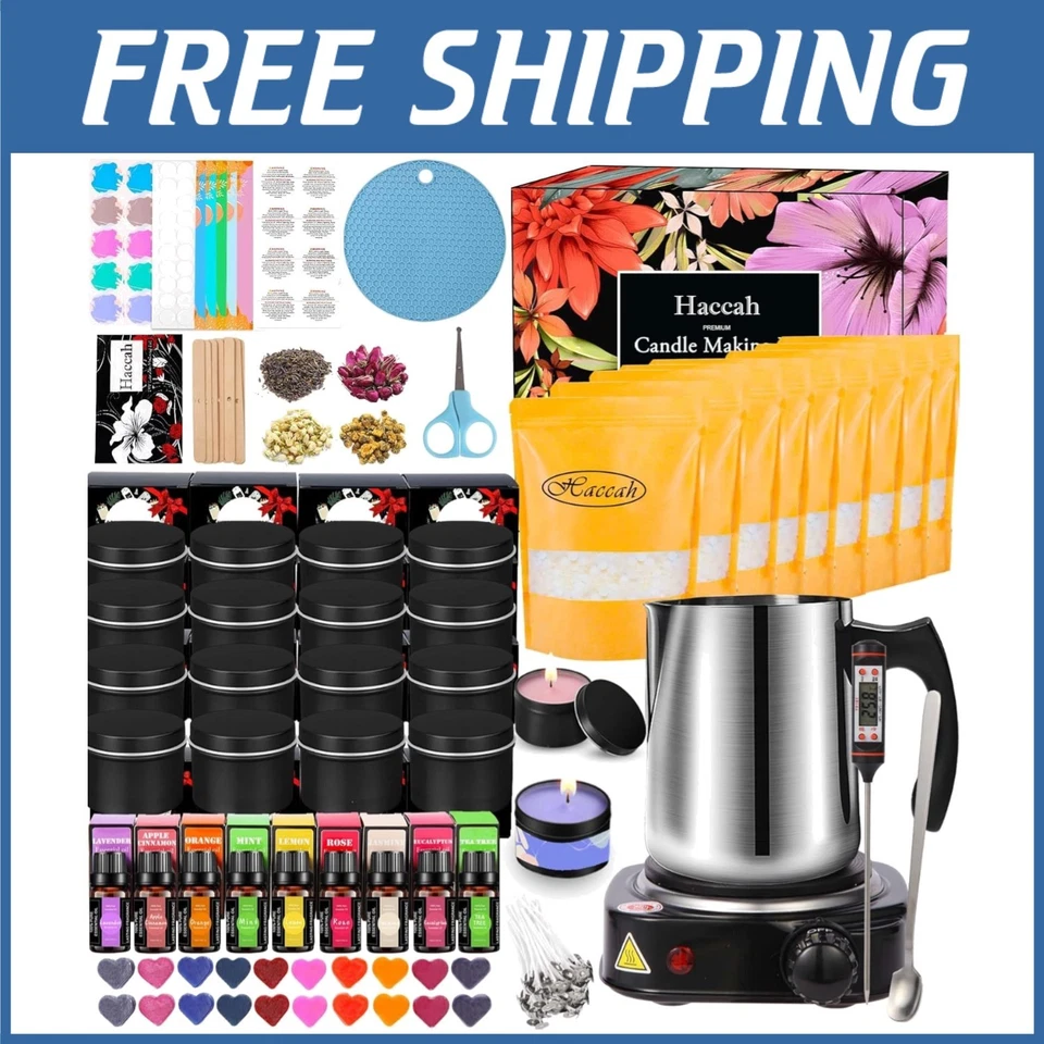 Candle Making Kit with Beeswax - DIY Arts and Crafts - Image 1 of 4