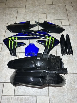 雅马哈 YZ450F 2018-2022 YZ250F 2019-2023 原始设备制造商能源怪物版塑料 — 第 1/3 张图片