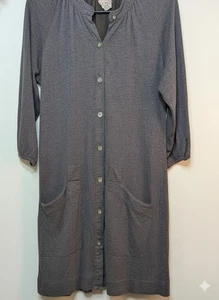 Free People Women's  Button Front Knit Lounge Dress M Comfort  - Picture 1 of 6