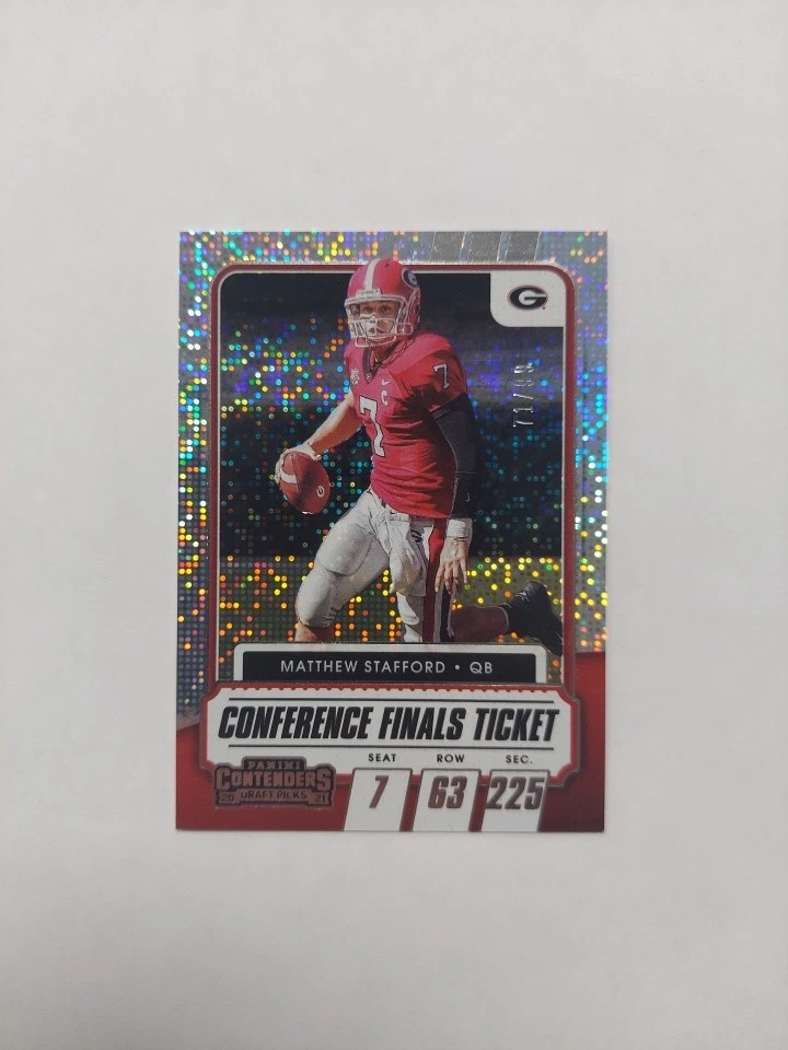 2021  Contenders Draft Picks Conference Finals Ticket /99 Matthew Stafford  - Image 1 of 2