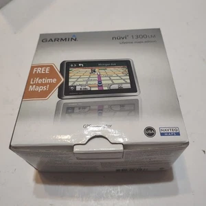 Garmin, Nuvi 1300t GPS Navigator, 4.3 Touchscreen, Lifetime Traffic Alert, NIB - Picture 1 of 9