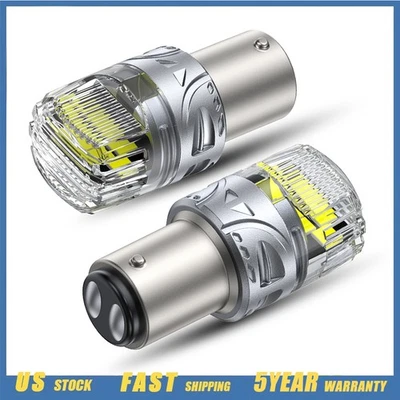 AUTOONE 1157 LED Blanco Parada de Freno Trasero Estacionamiento Inverso Señal de Giro Bombillas Foto 1 de 4