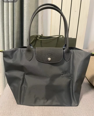 Longchamp Le Pliage Tote Graphite Medium - Image 1 of 4