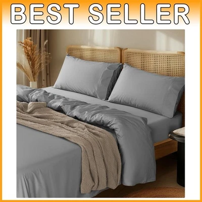 Juego de cama de lujo de 4 piezas - 1000 TC algodón egipcio, queen Foto 1 de 4