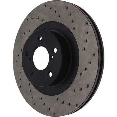 Rotor de freno StopTech para Saab 9-2X 2005 2006 perforado - lado del pasajero delantero Foto 1 de 4