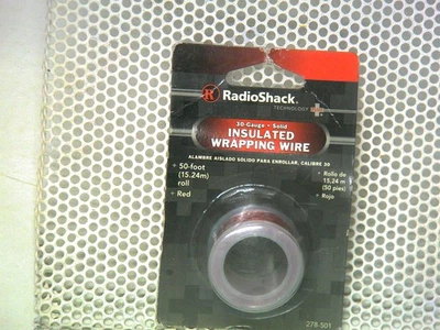 RadioShack 30-gauge Solid Insulated Wrapping Wire 278-501 Red - Image 1 of 2