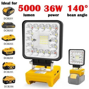 LED Arbeitsleuchte Aufladbar Lampe Außenstrahler Camping Fluter für Dewalt - Bild 1 von 10
