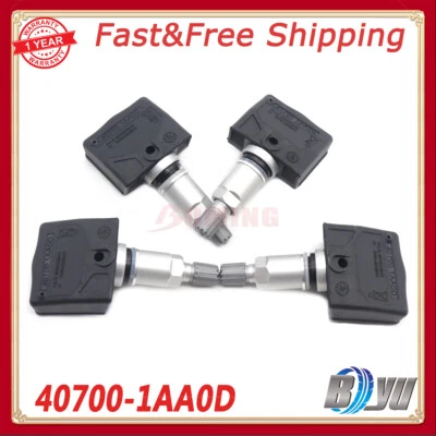 4x 40700-1AA0D TPMS SENSORS FOR NISSAN INFINITI ALTIMA MAXIMA FRONTIER CUBE - Image 1 of 4
