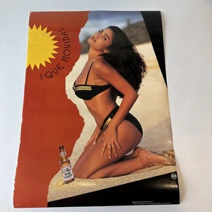 1993 Bud Light Bikini Model Poster “Que Movida!” Beer Ad L93-09 - Picture 1 of 8