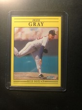 1991 Fleer Jeff Gray Rookie Boston Red Sox #95